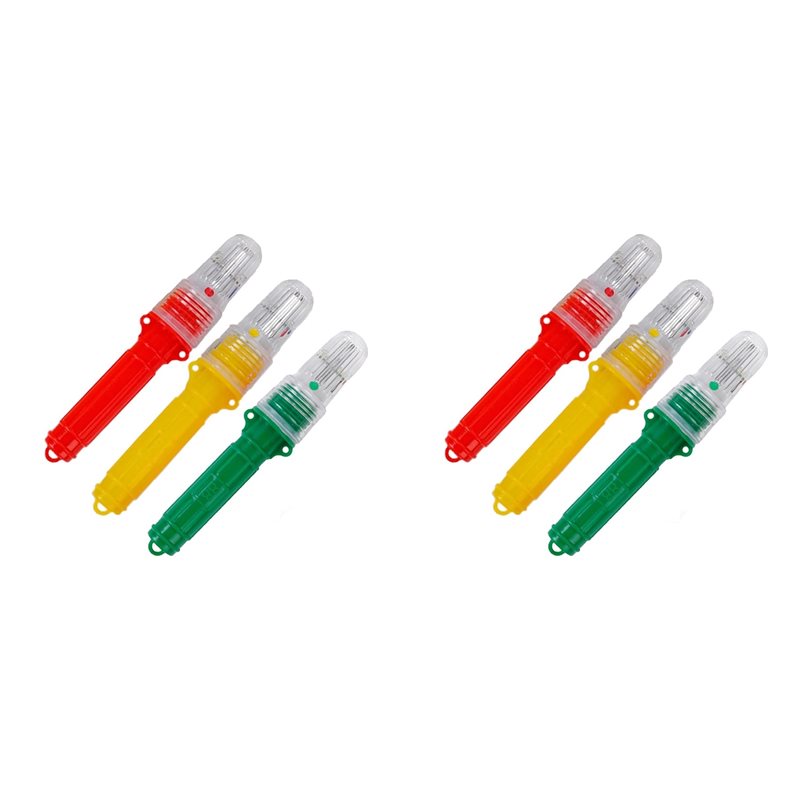 Signal Flare Kit - A64T-6 Stück Bootsfeuer, Marine-LED-Feuer, wasserdichtes Boots-Sicherheitsset,