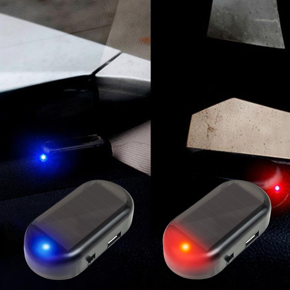 Sos Light Strobe - Solarbetriebene Auto-Dummy-Sicherheitsleuchte Simulierter Alarm Drahtlose LED-Blinklampe