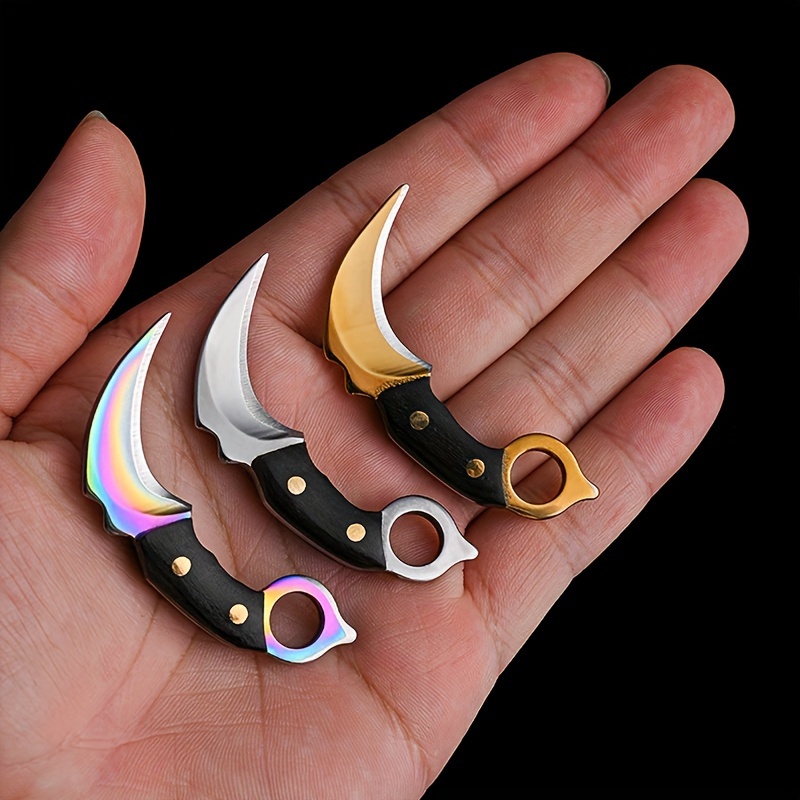 Bushcraft Knife Fixed - Mini Messer Schlüsselbund Taschenmesser Outdoor Camping