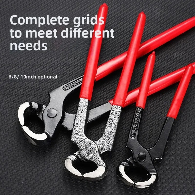 Multi Tool Plier - Multifunktionale Walnusszange Nagelentferner Endschneidezange Holzbearbeitungs-Klammerentferner Schuh-