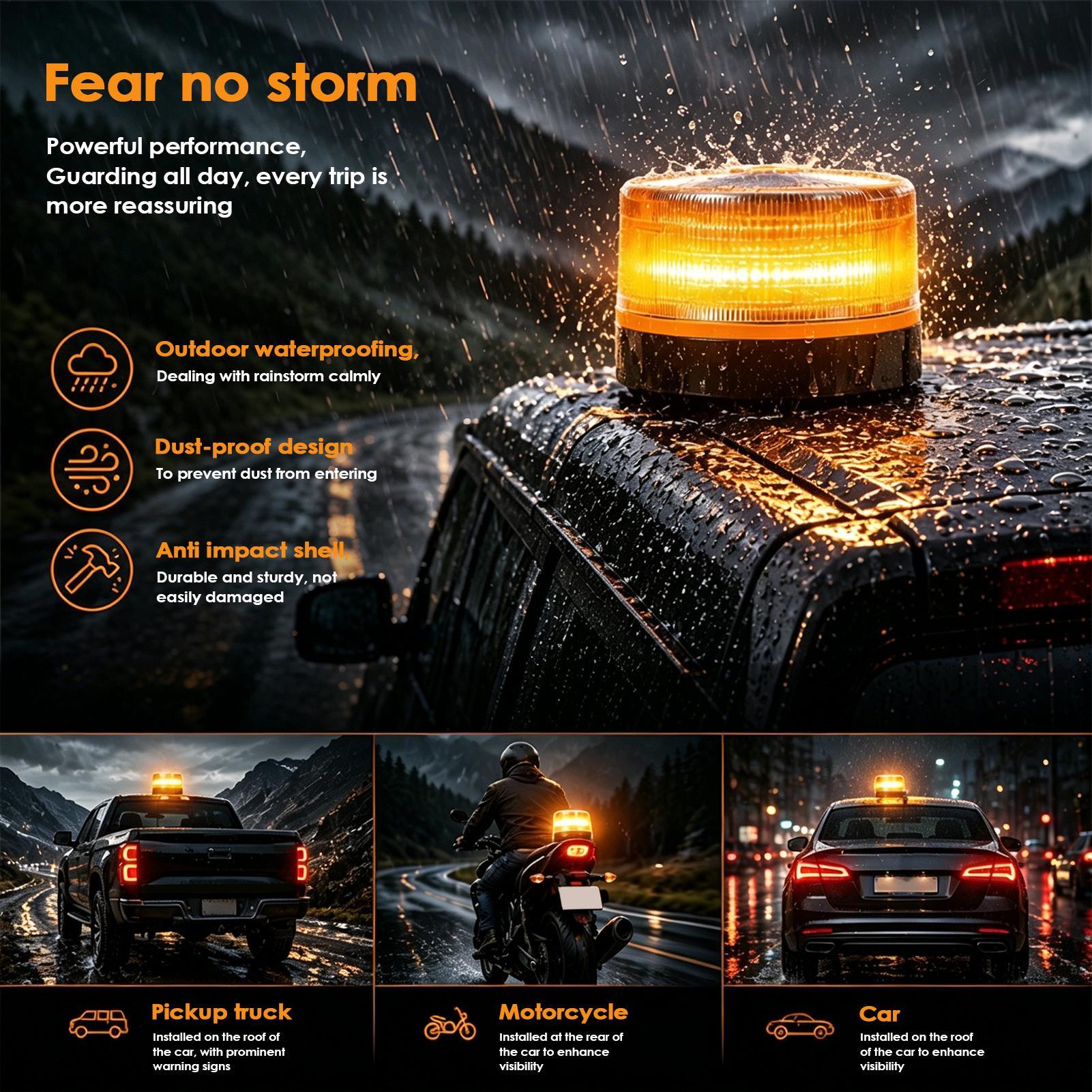 LED-Warnleuchte, bernsteinfarb – Sos Light Strobe Bewertung und Preis