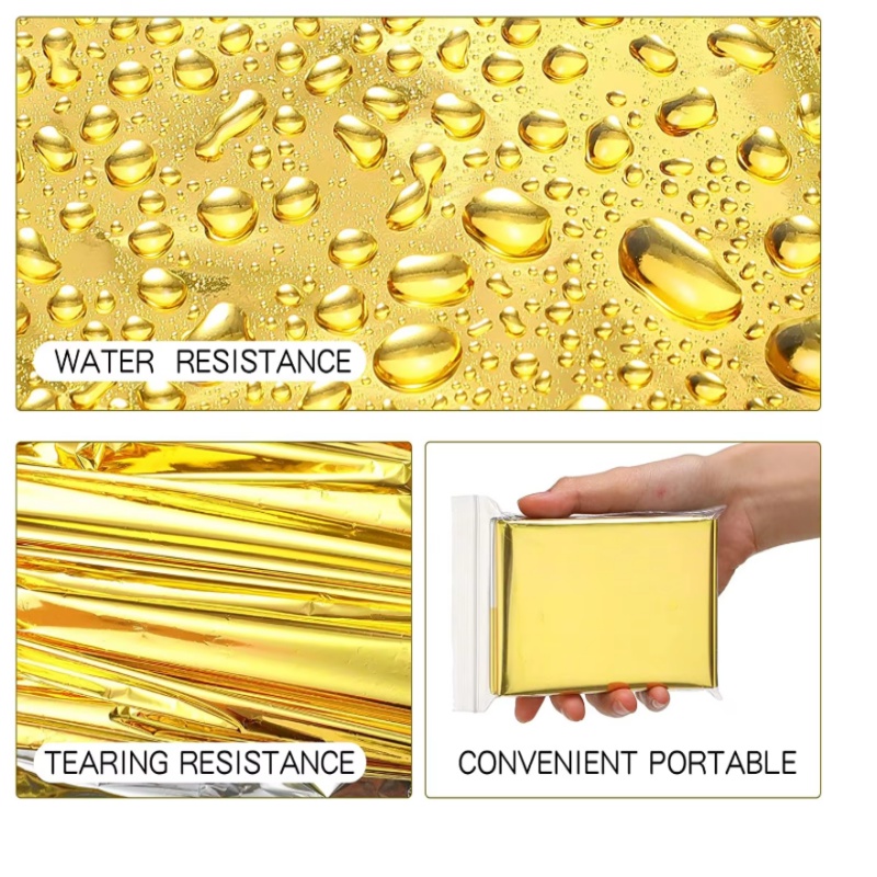 130×210cm Goldene Mylar-Überle – Survival Blanket Reflective Bewertung und Preis