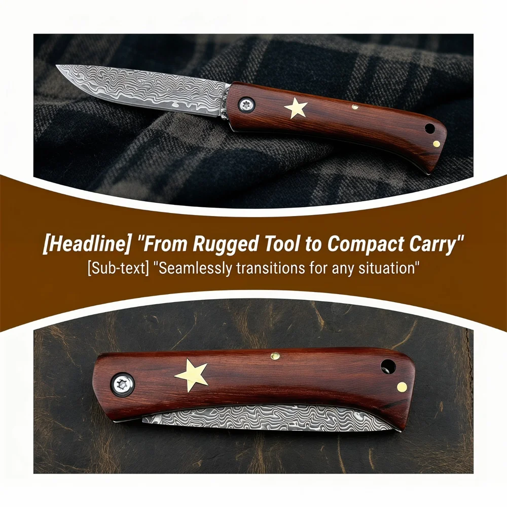 EDC Klappmesser, Premium Damas – Bushcraft Knife Fixed Bewertung und Preis